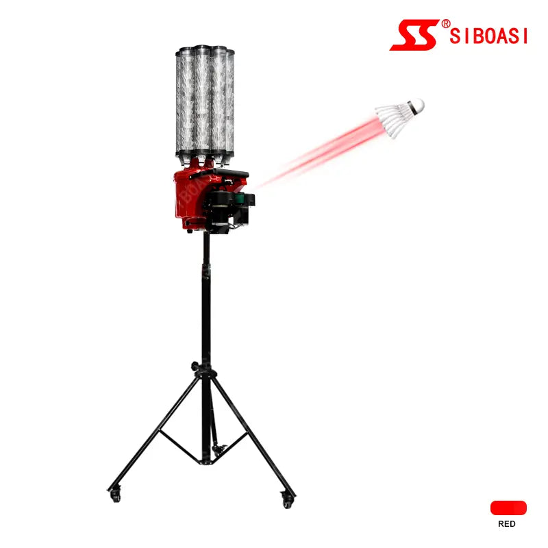 SIBOASI B7 pro Badminton Training Machine with battery Badminton Shuttles Feeding Machine Training with APP Control