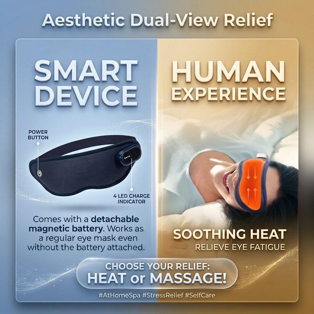 3IN1 EYEMASK,EYE MASSAGER AND EYE HEAT & NORMAL EYE MASK