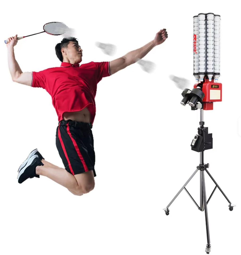 SIBOASI B7 pro Badminton Training Machine with battery Badminton Shuttles Feeding Machine Training with APP Control